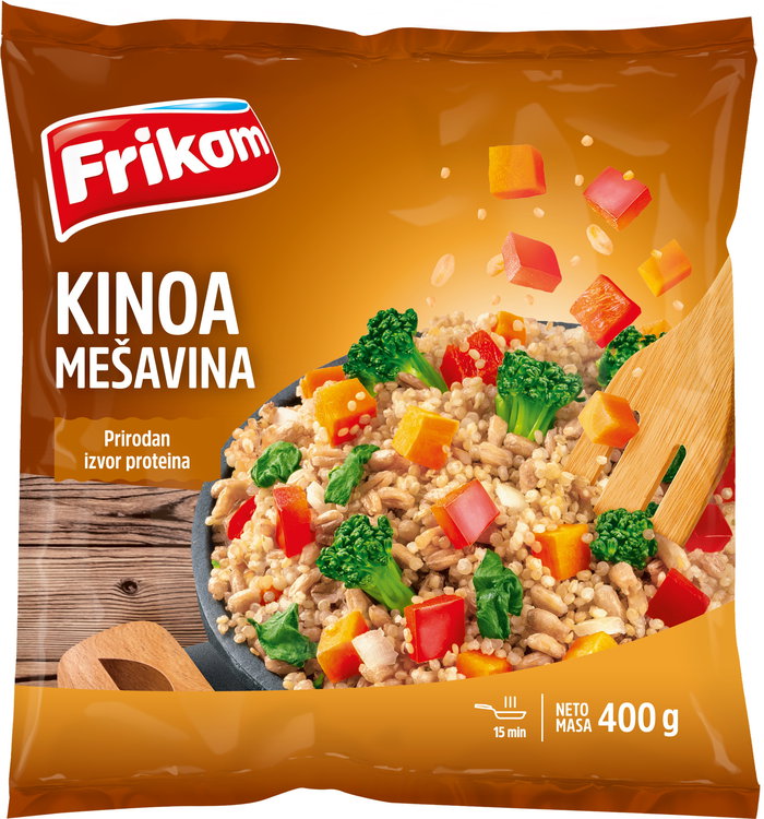 Овощной микс с киноа и полбой, замороженный