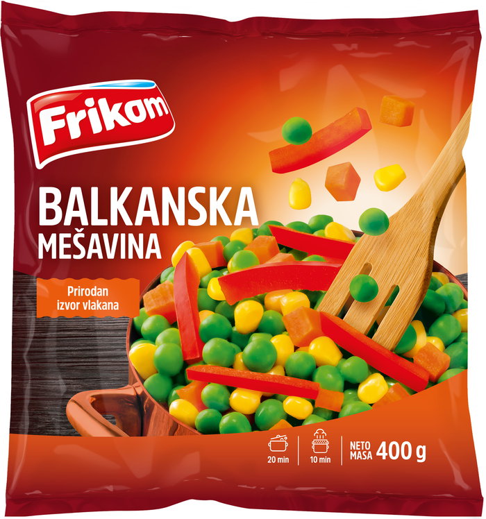 Groentemix op Balkanstijl, diepgevroren