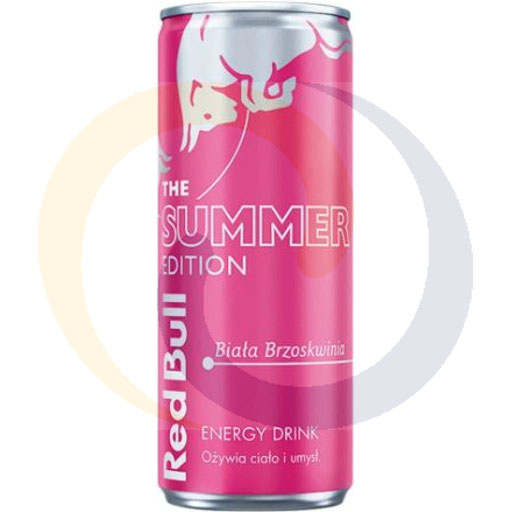 Энергетический напиток Белый Персик банка 0,25л 12шт DRS Red