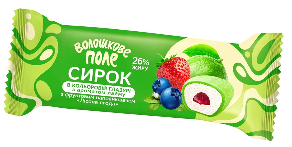 Сырный батончик с начинкой из лесных ягод
