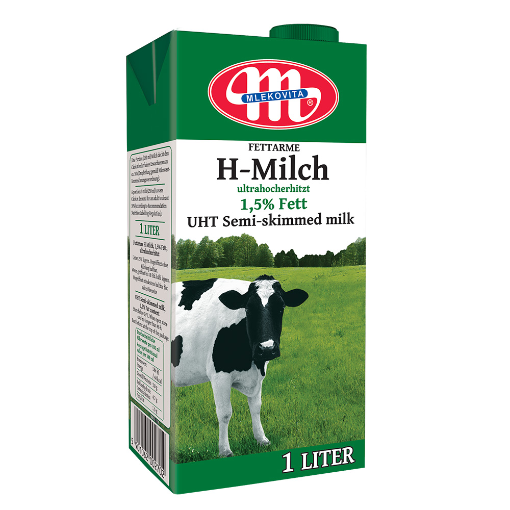 Magere H-melk, ultrahogegaar, 1,5% vet