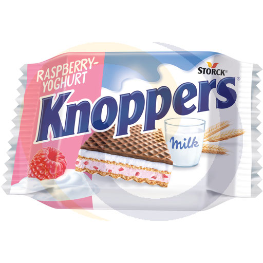 Knoppers framboos-yoghurt wafel 25g/24st Storck