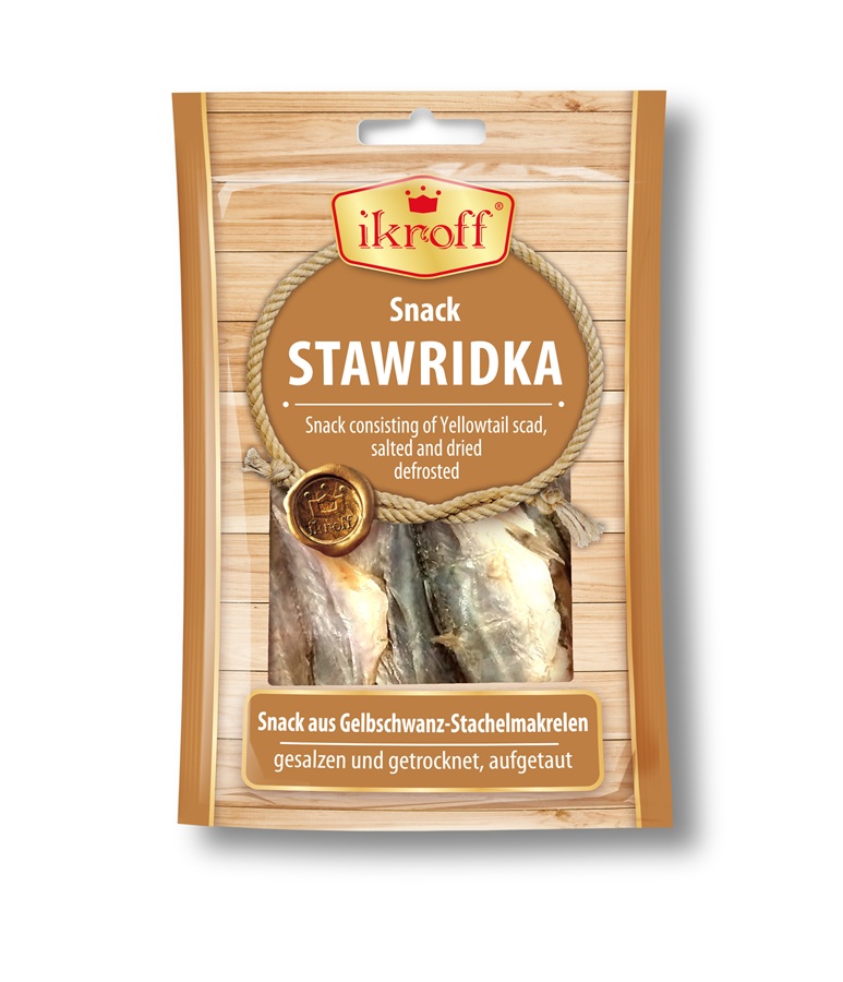 Закуска из ставридки, соленая и сухая, размороженная