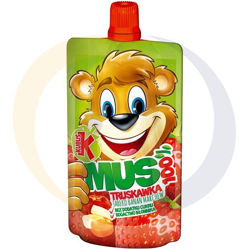 "Kubus" Fruitmousse aardbei 100 g