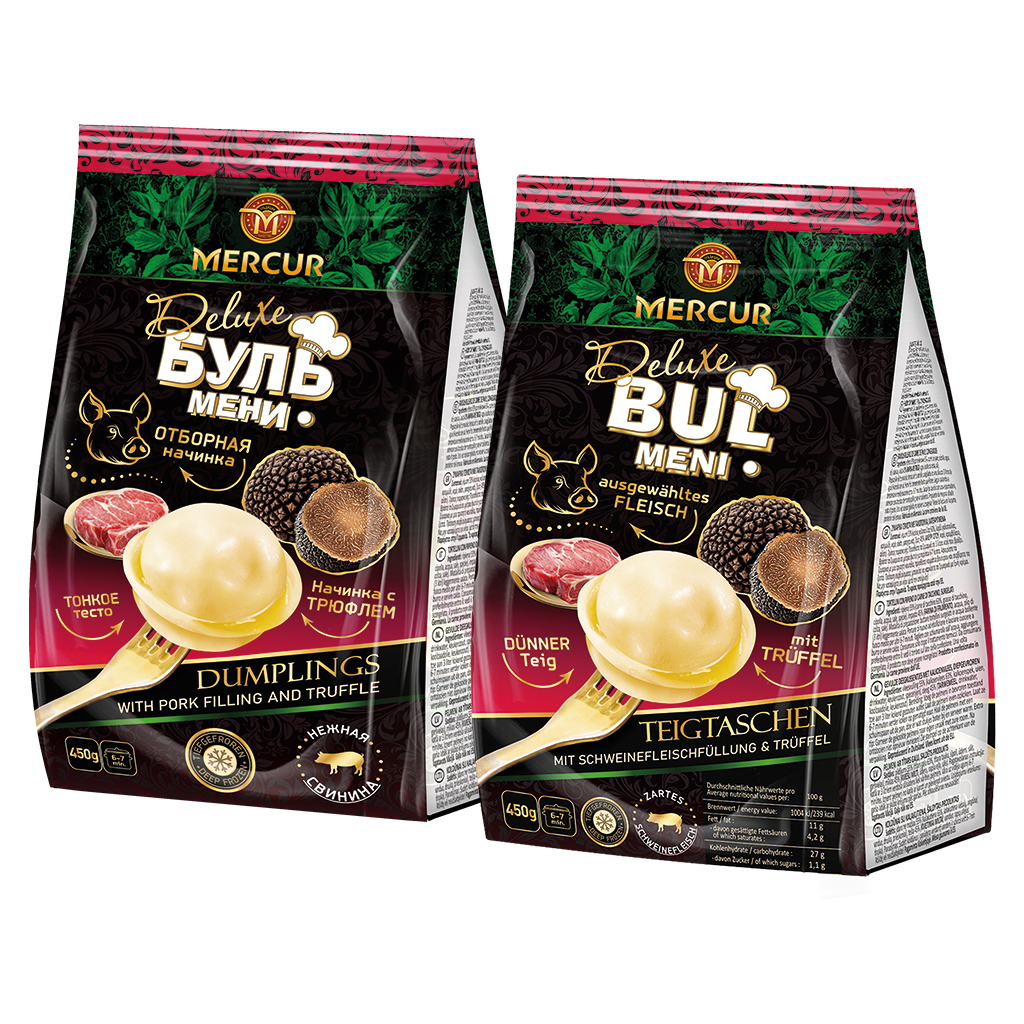 Mercur "Bulmeni Deluxe", deegpakketjes met varkensvlees- en 