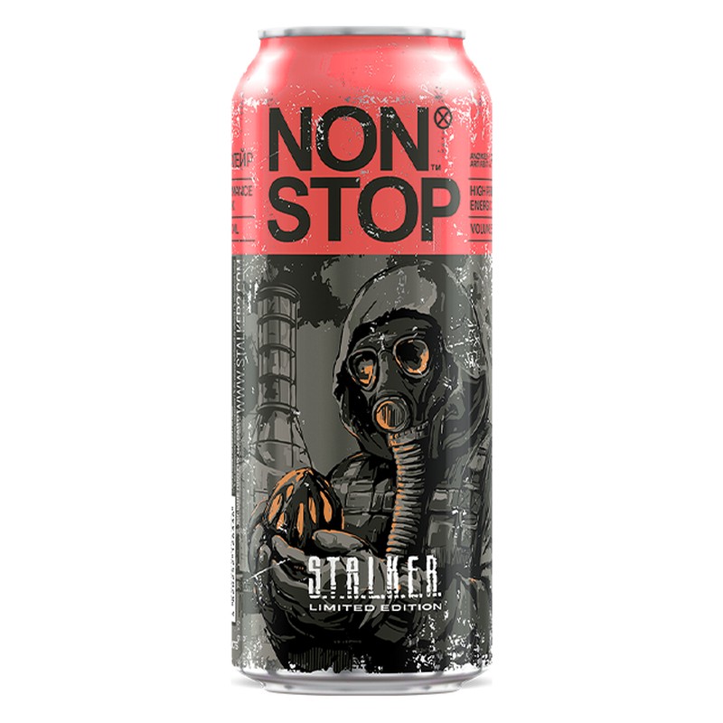 Non Stop Stalker Red energiedrank, 500 ml