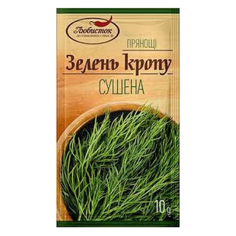 Lubystok gedroogde groene dille, 10 g