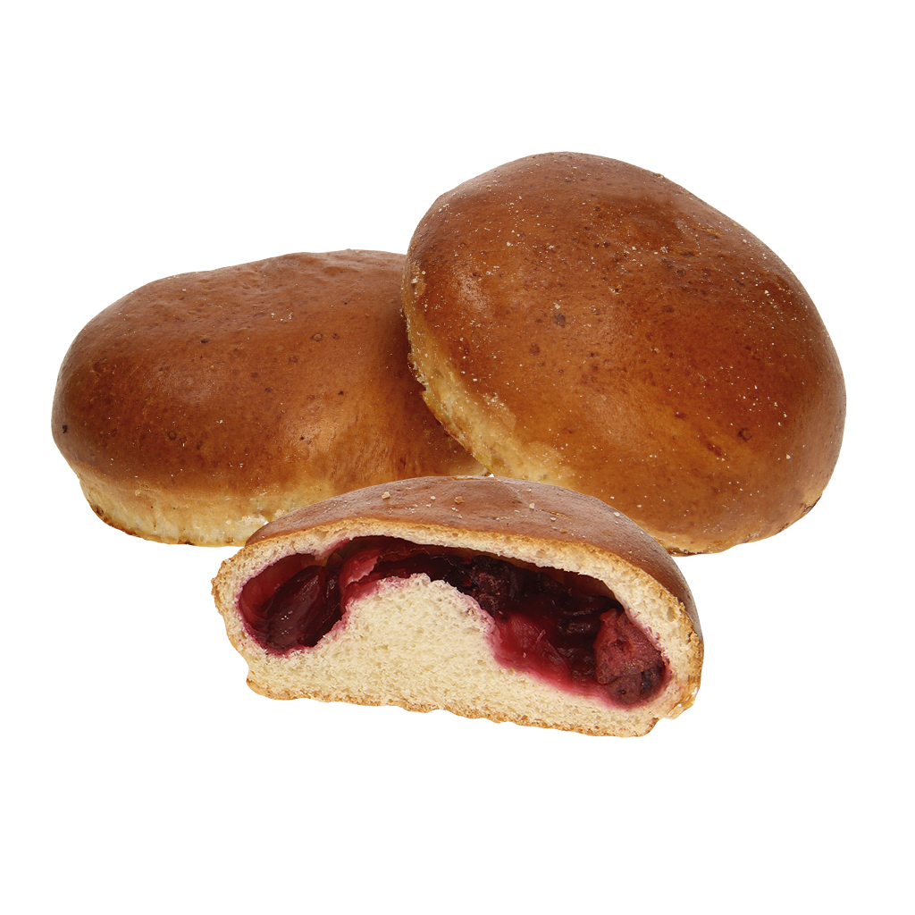 Witbroodjes met kersenvulling, voorgebakken, diepgevroren