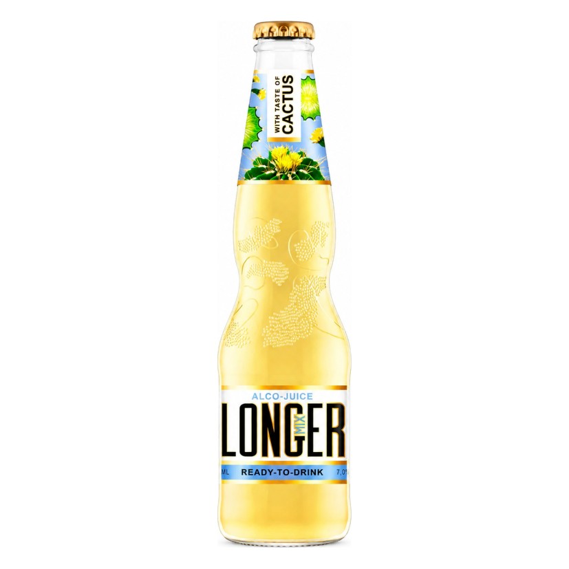 Longermixer met cactussmaak, alc 7,0 %, 330 ml