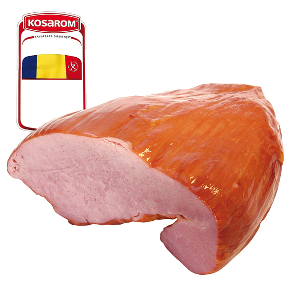 "Pastrama Kosarom" Gekookt en gerookt pekelvlees, met varkenskollage en vleesaroma
