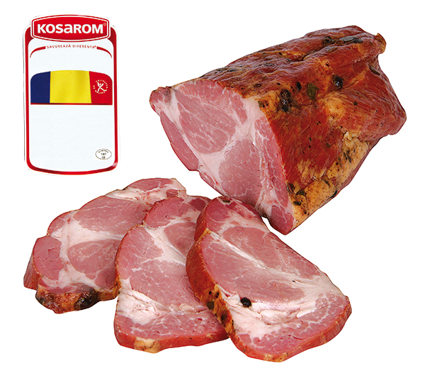 Varkensnek "Ceafa de porc", gekookt en gerookt, op Roemeense wijze