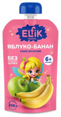 "Elfik Magic" Appel-bananenpuree zonder suiker 200 g