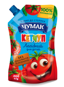 Chumak milde ketchup voor kinderen 200g
