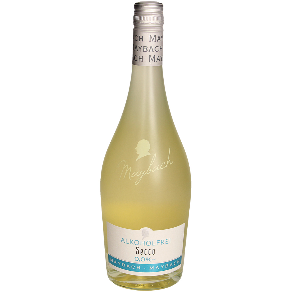 Aromatiserende alcoholvrije drank van ontgeurde wijn "Maybach Secco"