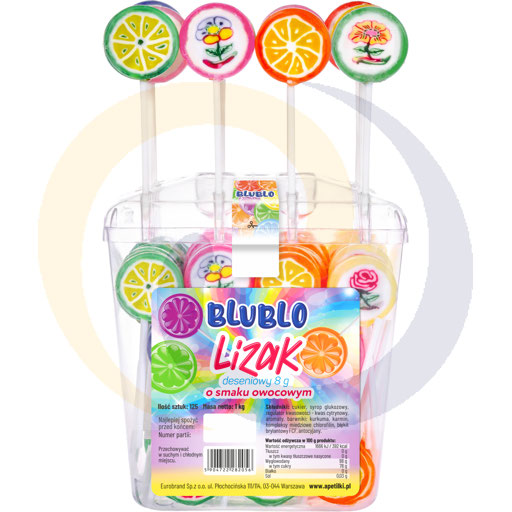 Blublo Patroon Fruit Lolly 8,0g/125st Eurobrand