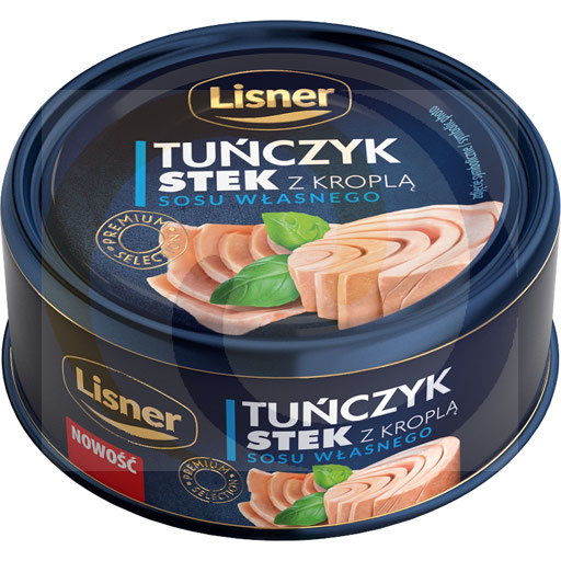 Стейк из тунца с каплей соуса 120г/24шт Лиснер