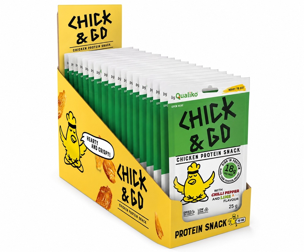 CHICK & GO Слайсы из куриного филе со вкусом чили и лайма.