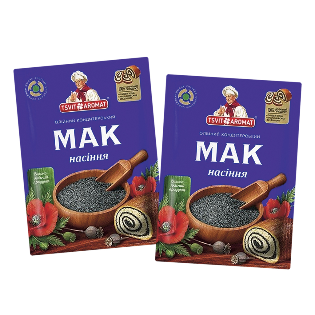 Blauwe maanzaad, hele zaden, voor het bakken en decoreren