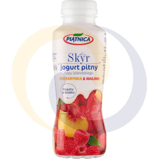 Йогурт SKYR с нектарином и малиной 350г/12шт OSM Пятница