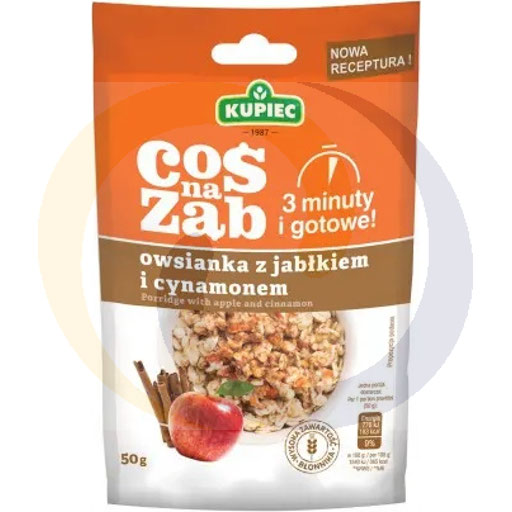 Kupiec Iets voor de honger Appel en Kaneel Pap 50 g