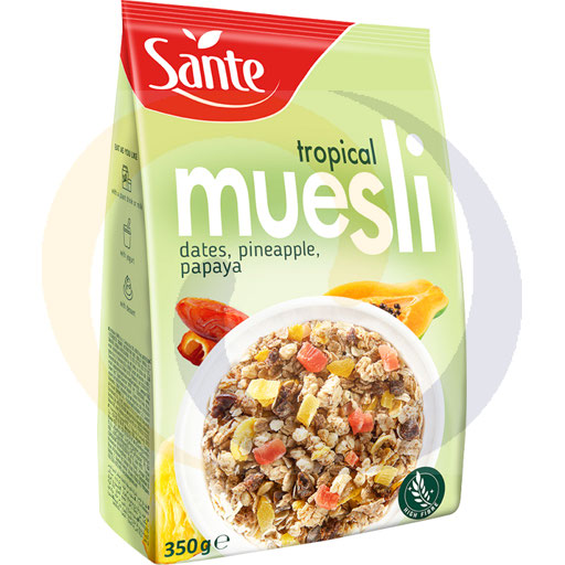Tropische muesli 350g / 14st Sante