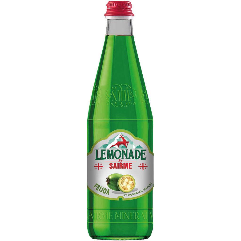 Georgische verfrissingsdrank met feijoasmaak, koolzuurhoudend