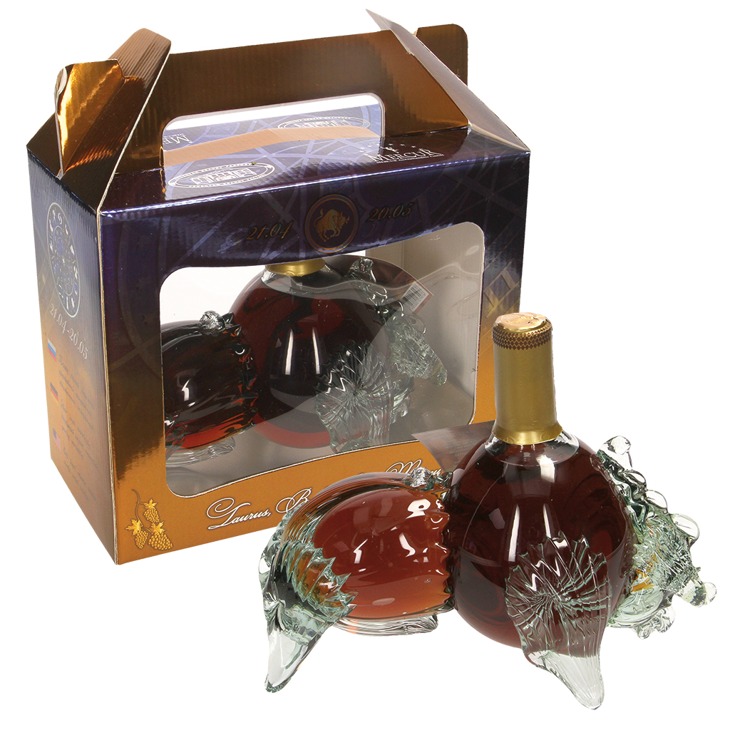 Armeense brandy "Sterrenbeeld Stier" 40% vol. in geschenkdoos