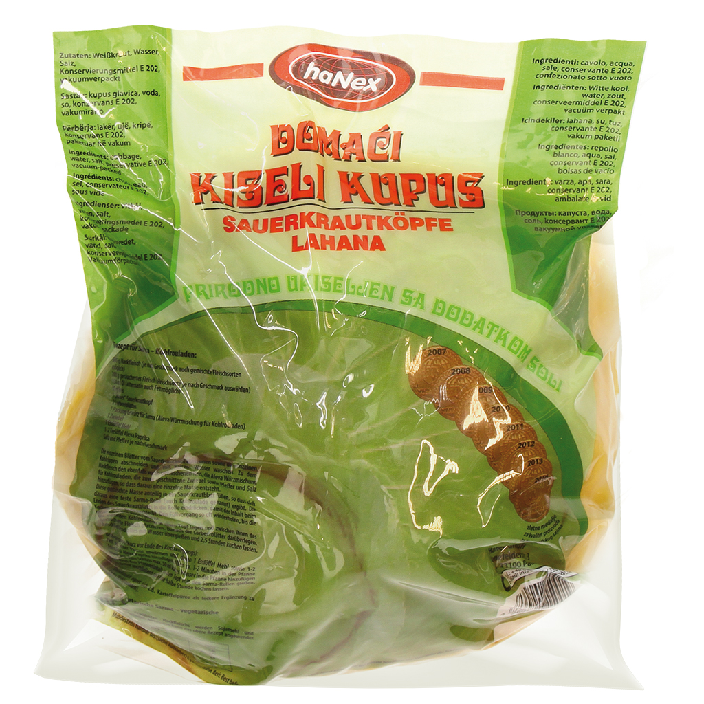 "Hanex" Zuurkoolkoppen 1 kg