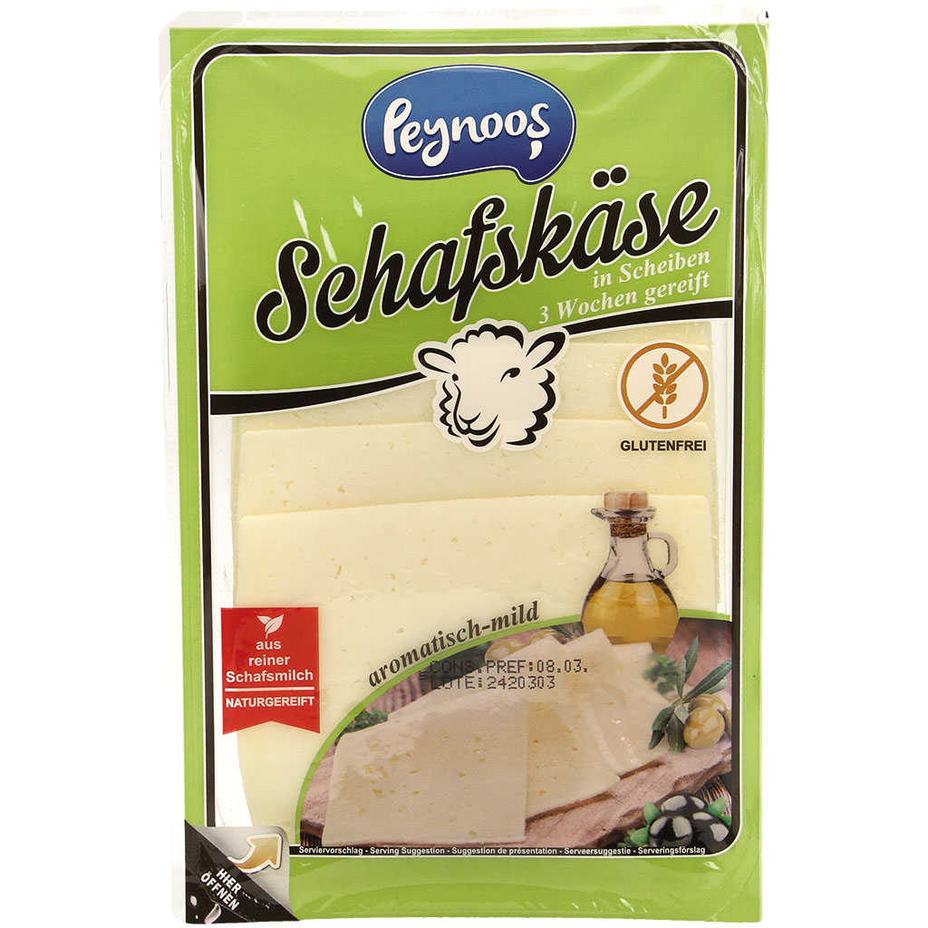 Schapenkaas in plakken, 3 weken gerijpt, min. 45% vet i. Tr.