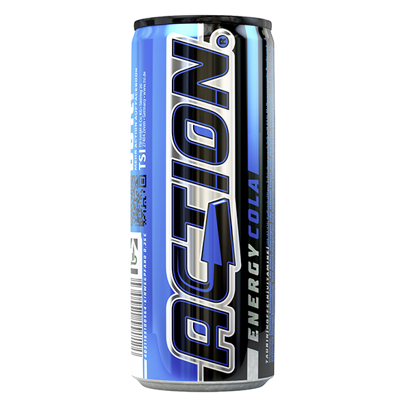 Energiedrank "ACT!ON" met Cola