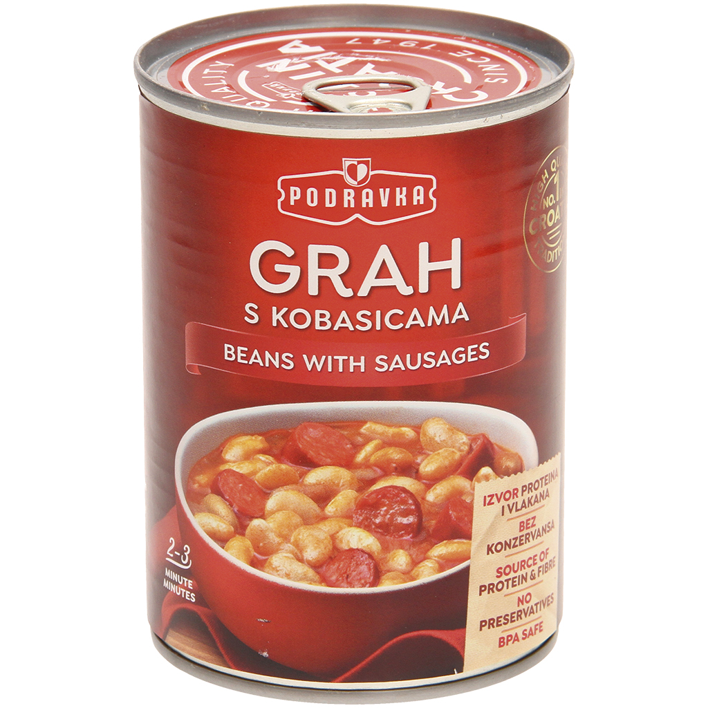 "Podravka" Bonenschotel 400 g