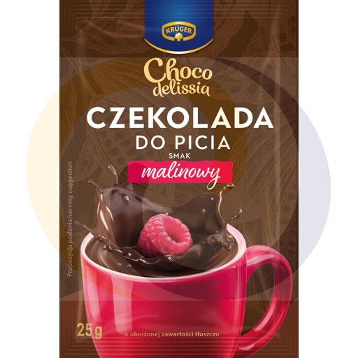 Frambozen drinkchocolade 25g/20st Kruger
