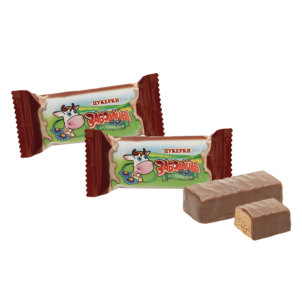 Schaumzuikerproduct met chocoladesmaak "Zabodaika"