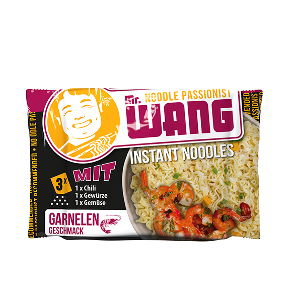 Instant noedels met garnalensmaak