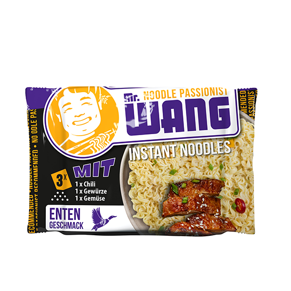 Instant noedels met eendsmaak