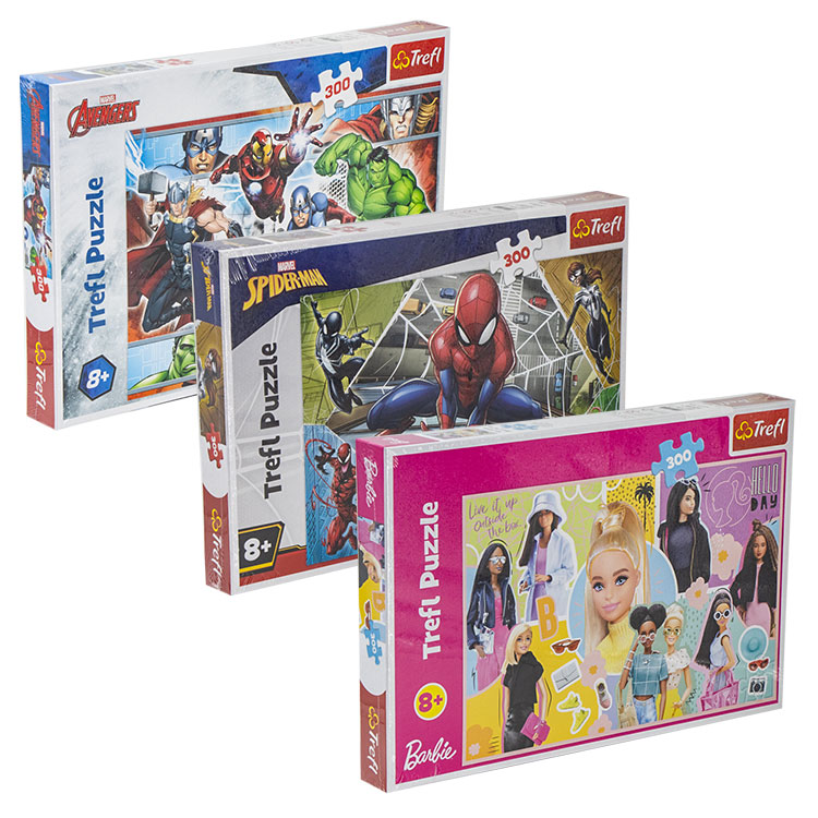 Puzzel 300 elementen, vanaf 8 jaar, verschillende soorten
