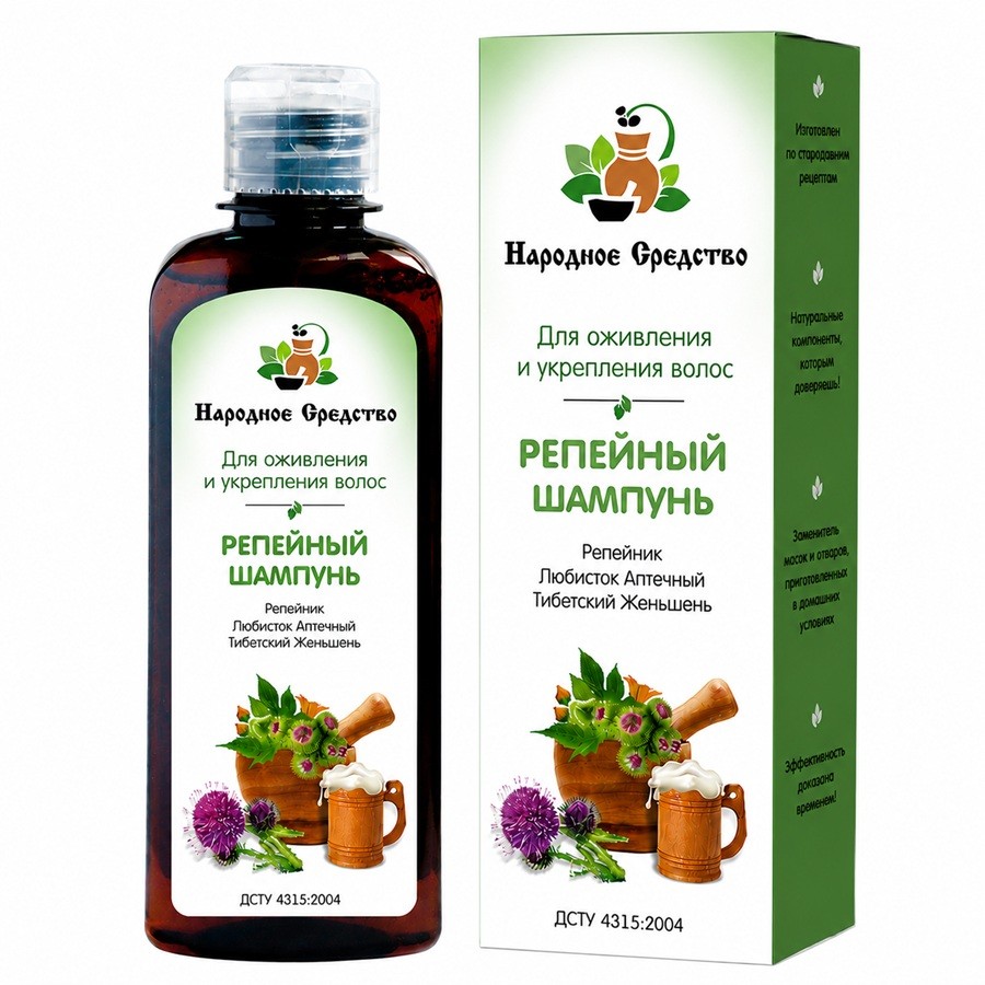 Narodnoje Sredstvo shampoo met kliswortel Revitalisering & versterking