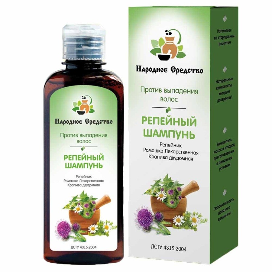 Narodnoje Sredstvo shampoo met kliswortel Tegen haaruitval