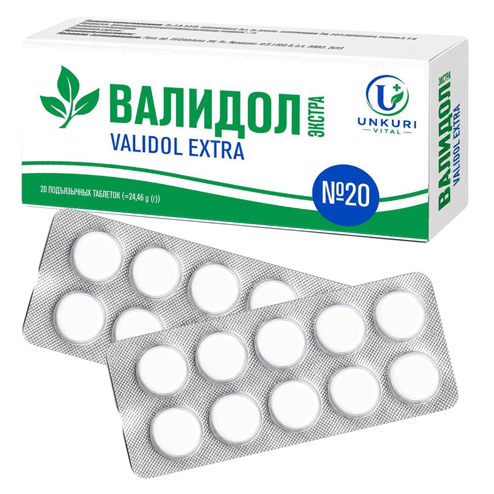 Voedingssupplement "Validol Extra" 20 Tabletten