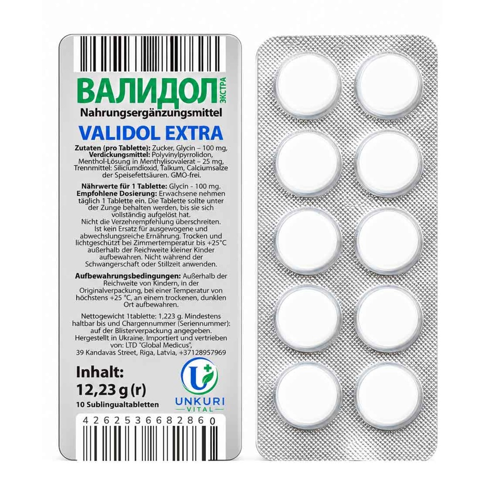 БАД "Валидол Екстра" 10 таблеток