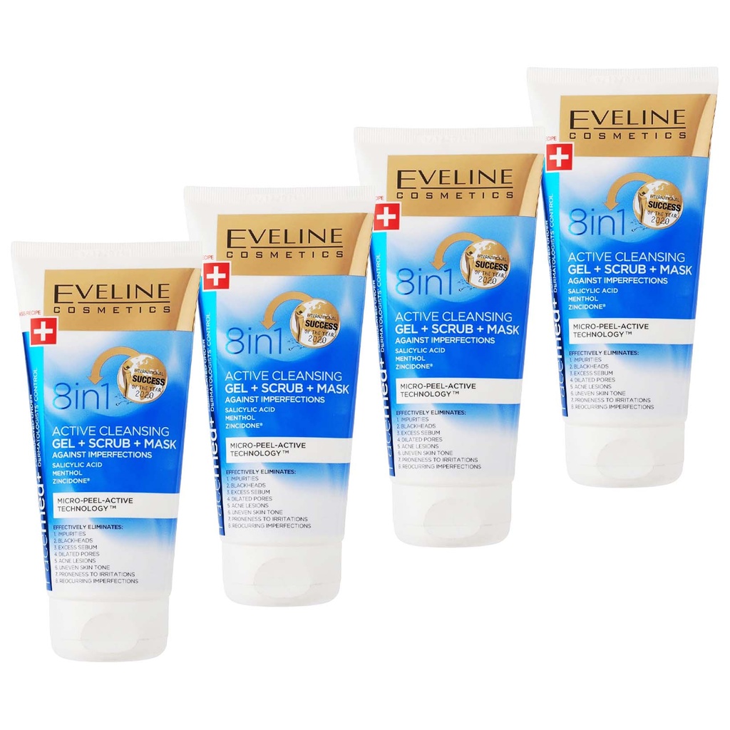 EVELINE Gel & Peeling & Masker "Facemed+" 150ml