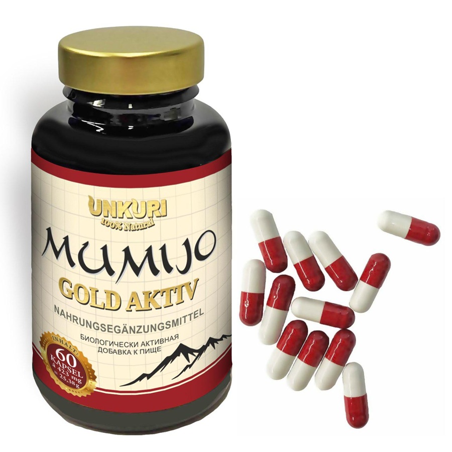 Voedingssupplement "Mumijo Gold Aktiv", 60 capsules