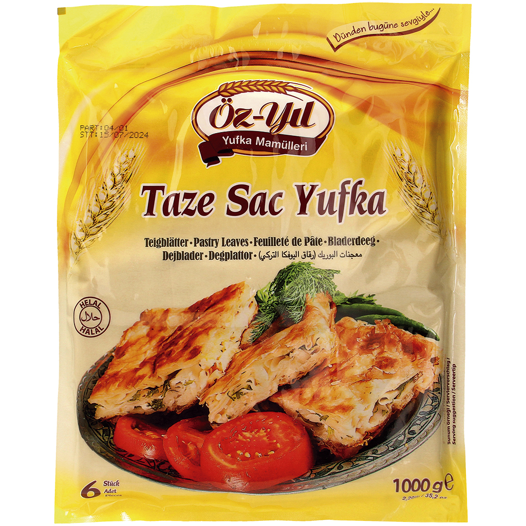 Verse Sac Yufka deegbladen
