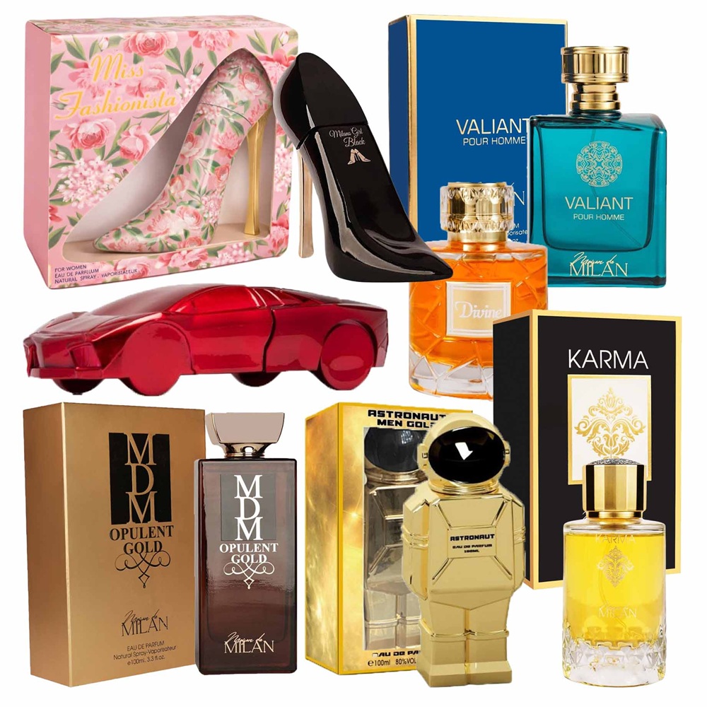 "Eau de PARFUM", verschillende soorten