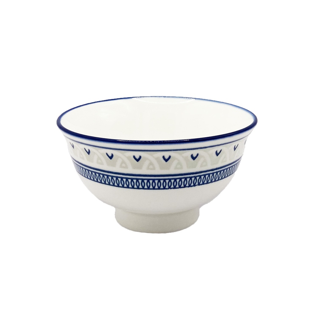 Porseleinen kom "Blauw Patroon", 11,8 x 6 cm