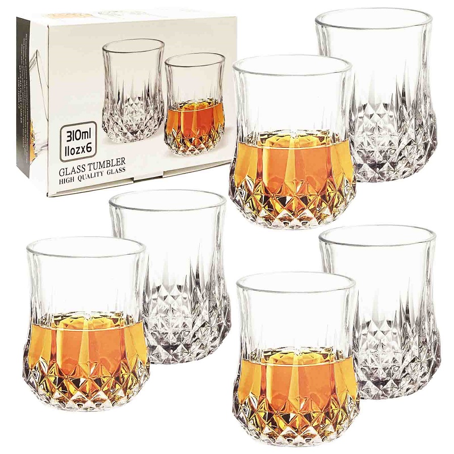 Whiskyglazen "G-Horse" 6-delige set, 310 ml