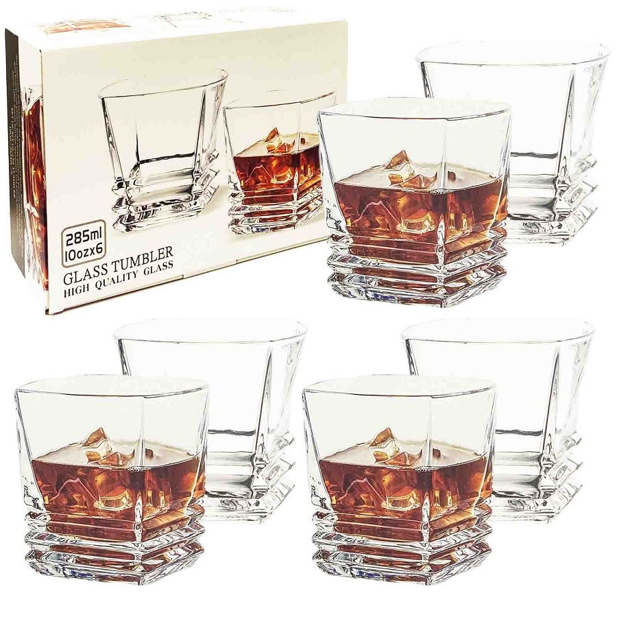 Whiskyglazen "G-Horse" 6-delige set, 285 ml