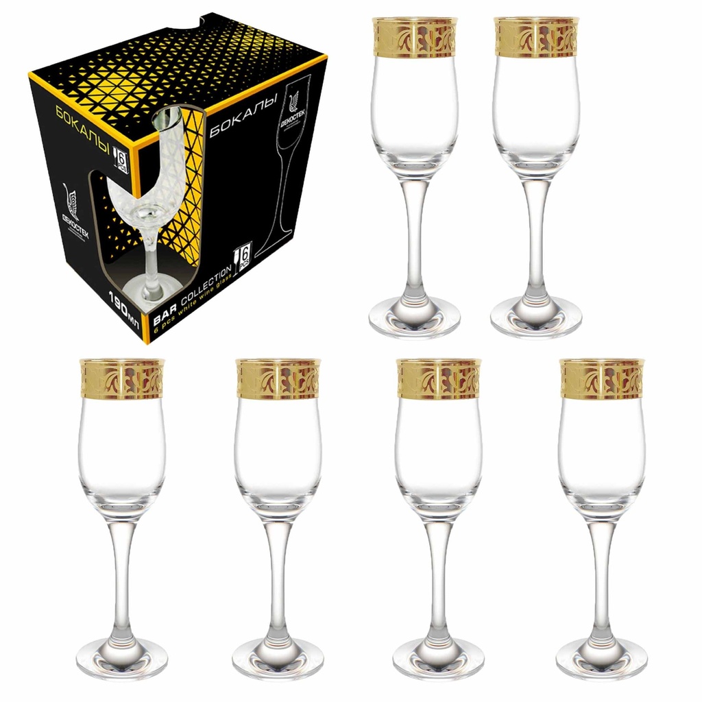 DEKOSTEK Wijnglazen SET 6-delig "200" 190 ml, verschillende soorten