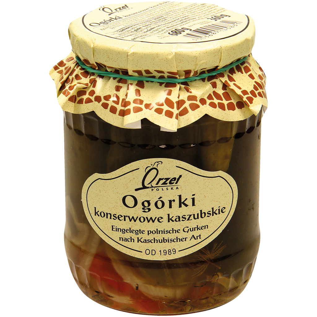 "Orzel" Augurken op Kasjoebische wijze 680 g