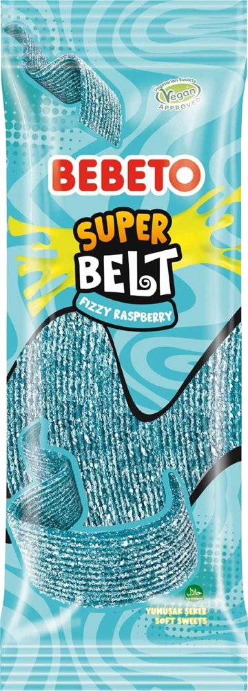 Фруктовые жевательные конфеты "Super Belt Fizzy Apple"